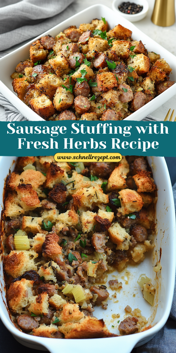 Sausage Stuffing with Fresh Herbs Recipe